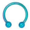 Titanium Circular Barbell - TE – Teal -Starfire – Body Jewelry 40011 IndustrialStrengthTitaniumCircularBarbell TE TealSingle16ga3.82