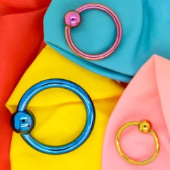 Titanium Captive Bead Ring (CBR) - DB – Dark Blue -Starfire – Body Jewelry 40012 IndustrialStrengthTitaniumCaptiveBeadRingCBRzFunky 83bd7aa8 5332 495e 9d72 3282c19f5c12