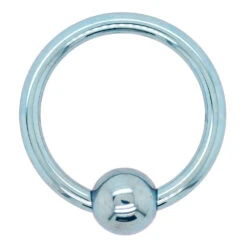 Titanium Captive Bead Ring (CBR) - Light Blue