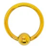 Titanium Captive Bead Ring (CBR) - Yellow