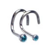 Demi Bezel-Set Crystal Nostril Screw