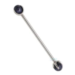 Natural Stone Ball In Prong's Industrial Barbell -Starfire – Body Jewelry 40022 IndustrialStrengthNaturalStoneBallinProng sIndustrialBarbellSingle5mmBUG1 3001e82c 2860 4654 ae3a d33dcbc10e86