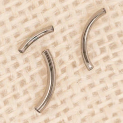 Titanium Threaded Curved Barbell Shaft - HP – High Polish -Starfire – Body Jewelry 40037 IndustrialStrength I.S.TitaniumCurvedBarbellShaftzFunky