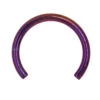 Titanium Threaded Circular Barbell Shaft - PU – Purple -Starfire – Body Jewelry 40038 IndustrialStrengthTitaniumThreadedCircularBarbellShaft PU PurpleSingle16ga.3.82
