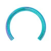 Titanium Threaded Circular Barbell Shaft - TE – Teal -Starfire – Body Jewelry 40038 IndustrialStrengthTitaniumThreadedCircularBarbellShaft TE TealSingle16ga.3.82