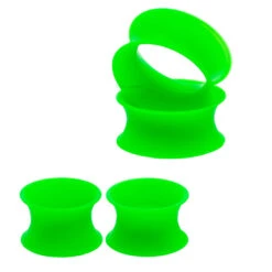 Silicone Skin Eyelets - UV Green