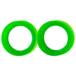 Silicone Skin Eyelets - UV Green -Starfire – Body Jewelry 40046 KaosSoftwearSiliconeSkinEyeletsSingleUVGreen9.161