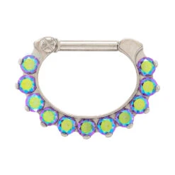 "Odyssey" Clicker #5 With Faceted Gems - 12 Ga. 5/16" Post (longer)