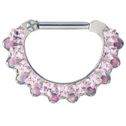 "Aphrodite" Clicker #35 With Faceted Gems & Opals - 5/16" Post (longer)