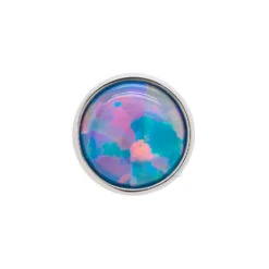 3mm Bezel-Set Opal Cabochon On Flatback -Starfire – Body Jewelry 40066 AnatometalBezel SetOpalCabochononFlatbackSingleOP1 TealOpal2 aefed1f3 8d4c 42c4 b25e 98c5d4c4d760