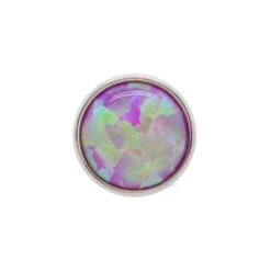 3mm Bezel-Set Opal Cabochon On Flatback -Starfire – Body Jewelry 40066 AnatometalBezel SetOpalCabochononFlatbackSingleOP9 DarkPinkOpal2 758b1f88 cbcb 4975 93d1 7949870aa340