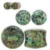 Stone Plugs - African Turquoise -Starfire – Body Jewelry 40127 OracleBodyJewelryStonePlugsAsstGroupAfricanTurquoise1