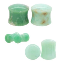 Stone Plugs - Chrysoprase