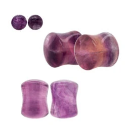 Stone Plugs - Fluorite
