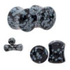 Stone Plugs - Snowflake Obsidian -Starfire – Body Jewelry 40127 OracleBodyJewelryStonePlugsAsstGroupSnowflakeObsidian1