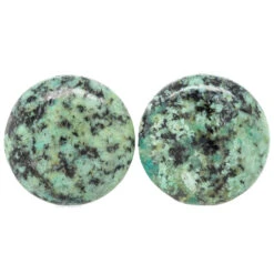 Stone Plugs - African Turquoise -Starfire – Body Jewelry 40127 OracleBodyJewelryStonePlugsSingleAfricanTurquoise1.22