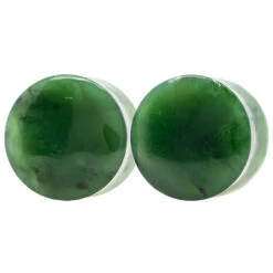 Stone Plugs - Nephrite Jade -Starfire – Body Jewelry 40127 OracleBodyJewelryStonePlugsSingleNephriteJade3.41