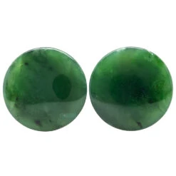 Stone Plugs - Nephrite Jade -Starfire – Body Jewelry 40127 OracleBodyJewelryStonePlugsSingleNephriteJade3.42
