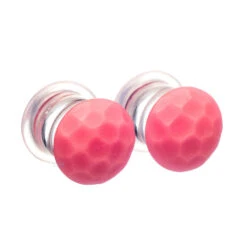 Martele Glass Color Front Plugs - Rose -Starfire – Body Jewelry 40169 GorillaGlassSingle FlaredMarteleColorfrontPlugsSingle00gaRose2