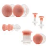 Glass Color Front Plugs - Matte Skin Tone 5