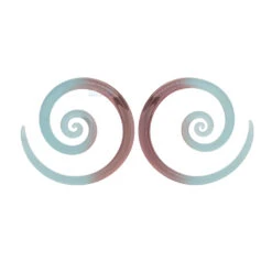 Glass Mini Spirals - Ice Seaglass