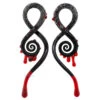 Glass Squids - Blood On Snow Raven -Starfire – Body Jewelry 40181 GlassSquids BloodonSnowRavenSingleSingle4ga