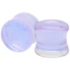 Deluxe Dichroic Glass Plugs - Lavender Gold