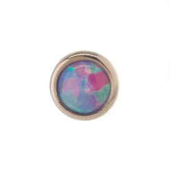 3mm Opal In Cup Setting Nostril Screw In Gold -Starfire – Body Jewelry 40190 BVLABodyVision3mmOpalinCupSettingNostrilScrewinGoldSingleLavenderOpalRoseGold2