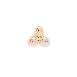 Tri Bead Cluster Nostril Screw In Tri Tone (Yellow, White & Rose) Gold 12 Tri Bead Cluster Nostril Screw In Tri Tone (Yellow, White & Rose) Gold -Starfire – Body Jewelry 40191 BodyVision BVLATriBeadClusterNostrilScrewinTriToneYellowWhiteRoseGoldSingle1.5mm2