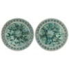 Super Gemmed BIG BLING Plugs ( Eyelets ) With Brilliant-Cut Gems - Green