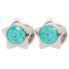 Gem Star Plugs With Brilliant-Cut Gem - Mint Green -Starfire – Body Jewelry 40193 AnatometalGemStarPlugswithBrilliant CutGem MintGreenSingle4ga1