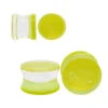 Fused Dichroic Glass Plugs - Green Gold -Starfire – Body Jewelry 40195 GorillaGlassFusedDichroicGlassPlugs GreenGoldAsstGroup