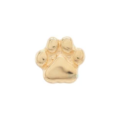 Threadless: Flat Dog Paw End In Gold