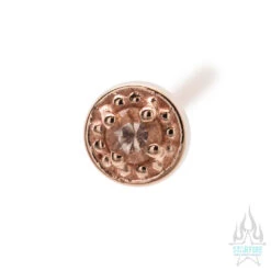 Milgrain Prong Nostril Screw In Gold With Oregon Sunstone 13 Milgrain Prong Nostril Screw In Gold With Oregon Sunstone -Starfire – Body Jewelry 40220 BVLA Body Vision Millgrain Prong Nostril Screw in Gold with Oregon Sunstone Single 2mm Rose Gold 1