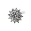 "The Rose" Nostril Screw In Gold With White CZ's -Starfire – Body Jewelry 40225 BVLABodyVisionTheRoseNostrilScrewinGoldwithWhiteCZ sSingle5mmWhiteGold1