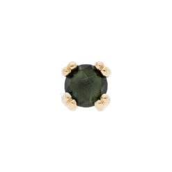 Rose Cut Green Tourmaline Prong Set Nostril Screw In Gold 7 Rose Cut Green Tourmaline Prong Set Nostril Screw In Gold -Starfire – Body Jewelry 40227 BodyVision BVLARoseCutGreenTourmalineProngSetNostrilScrewinGoldSingleYellowGold2.5mm2