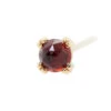 Rose Cut Garnet Prong Set Nostril Screw In Gold -Starfire – Body Jewelry 40227BVLABodyVision RoseCutGarnetcabprongsetNS3mmYG1