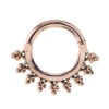 "Monarch" Clicker In Gold -Starfire – Body Jewelry 40251 MayaJewelryMonarchClickerinGoldSingle14ga5.16RoseGold1