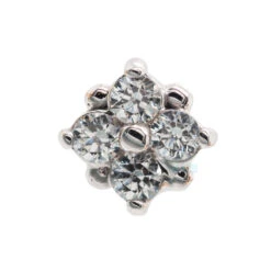 Threadless: "Reema" Pin In Gold With White CZ's 10 Threadless: "Reema" Pin In Gold With White CZ's -Starfire – Body Jewelry 40261 BVLABodyVisionthreadlessReemaPininGoldwithWhiteCZ sSingle5.5mmWhiteGold2