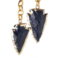 Crossovers With Gold Plated Blue Goldstone Arrowhead Weights -Starfire – Body Jewelry 40273 20OracleBodyJewelryCrossoversGoldPlatedBlueGoldstoneArrowheads3