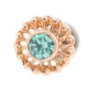 "Virtue" Threaded End In Rose Gold With 3mm Brilliant-Cut Gem -Starfire – Body Jewelry 40275 AnatometalVirtueinRoseGoldwith3mmBrilliant CutGemonFlatbackSinglePS Pistachio1