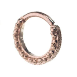 "Luna" Hinge Ring In Gold -Starfire – Body Jewelry 40282 BVLABodyVisionLunaHingeRinginGoldSingle5.16RoseGold6