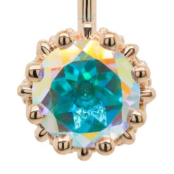 Crown Prong Navel Curve In Gold With Mercury Mist Topaz' 9 Crown Prong Navel Curve In Gold With Mercury Mist Topaz' -Starfire – Body Jewelry 40287 BVLABodyVisionCrownProngNavelCurveinGoldwithMercuryMistTopazSingleYellowGold3 7f133e1a 724d 4b7e a3c0 3c5a78cd449b