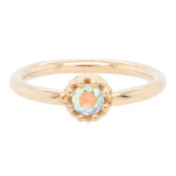 Crown Captive Bead Ring (CBR) In Gold With Mercury Mist Topaz -Starfire – Body Jewelry 40287 BodyVision BVLACrownCaptiveBeadRingCBRinGoldwithMercuryMistTopazSingleYellowGold1.22 c66cc95a 8990 4303 a2d6 a9f1a743159b