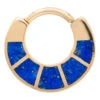 "Islay" Hinge Ring In Gold With Inlayed Lapis