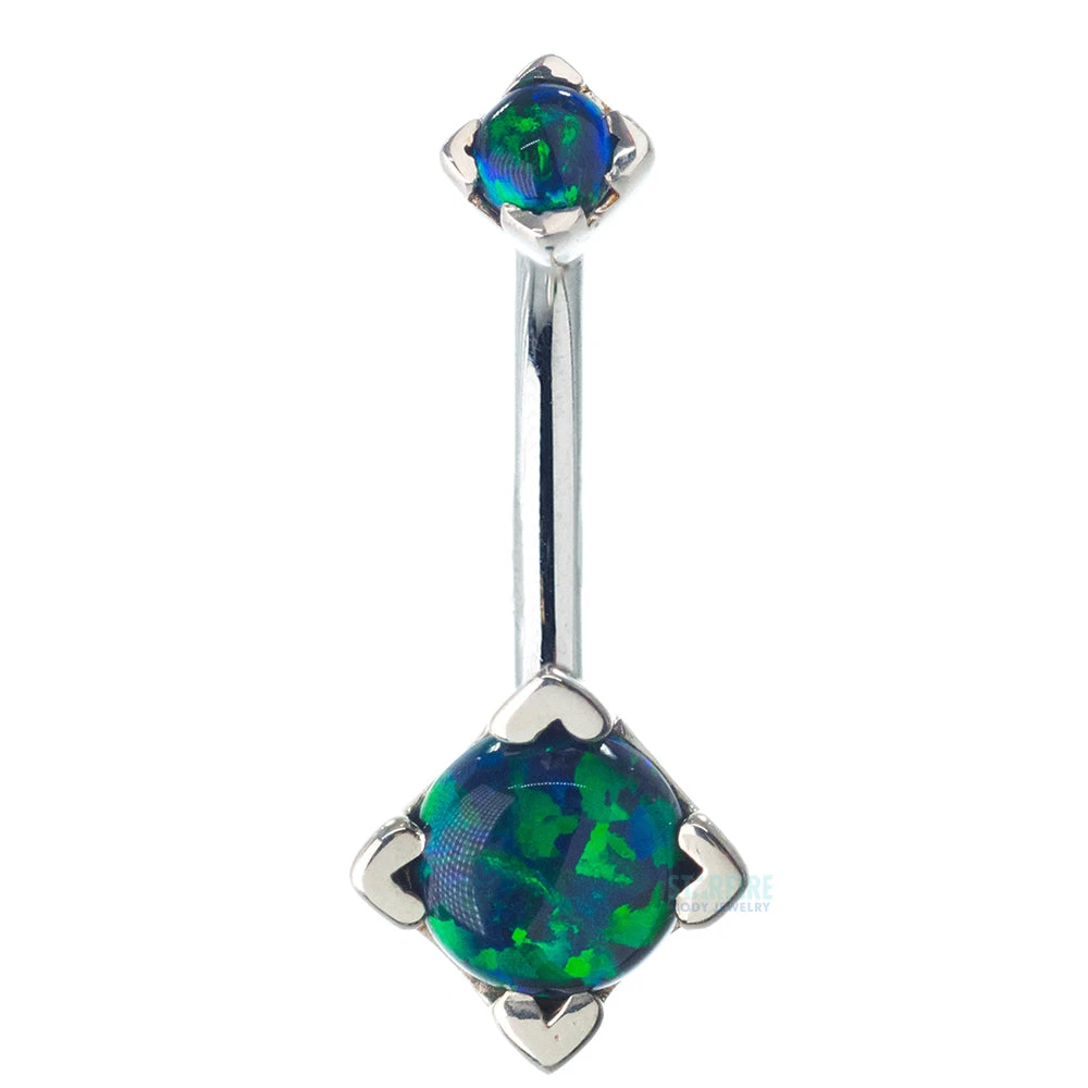 'Tres Jolie' Round Opal Navel Curve - Image 7