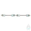 NB7TS 'Bijoux' Side Set Opal Nipple Barbells - Pair