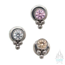11HT-3 'Haute Couture' 2.5mm Faceted Gem Bezel On Flatback