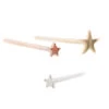 Flat Star Nostril Screw In Gold -Starfire – Body Jewelry 40336 BVLABodyVisionFlatStarNostrilScrewinGoldAsstGroup1