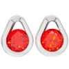 Single Gem Teardrop Eyelets With Brilliant-Cut Gem - Tangerine -Starfire – Body Jewelry 40353 AnatometalSingleGemTeardropEyeletsBrilliantCutGemTangerineSingle1.2DoubleFlare2